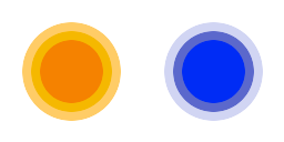 Free-EMDR.com logo - orange and blue dots